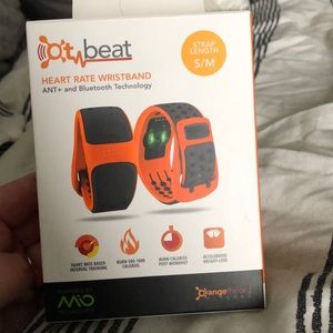 Orange theory heart beat wrist band